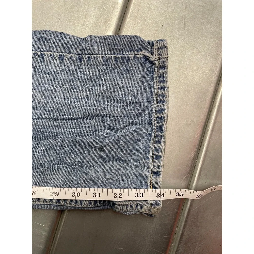 VTG Levis 559 Jeans Mens 36X34 Blue Light Wash Denim Relaxed Straight Distressed